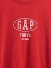 30th アニバーサリー オーバーサイズ GAPロゴ チュニックTシャツ (キッズ)-3