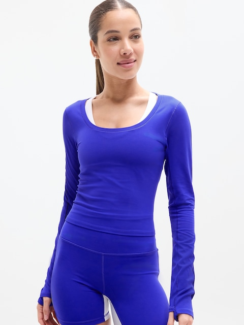 Transcend Contrast Stitch Top