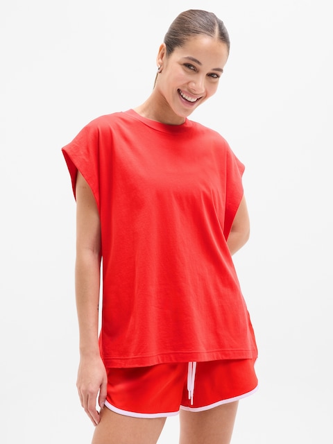 True Cotton Oversized Muscle Tee