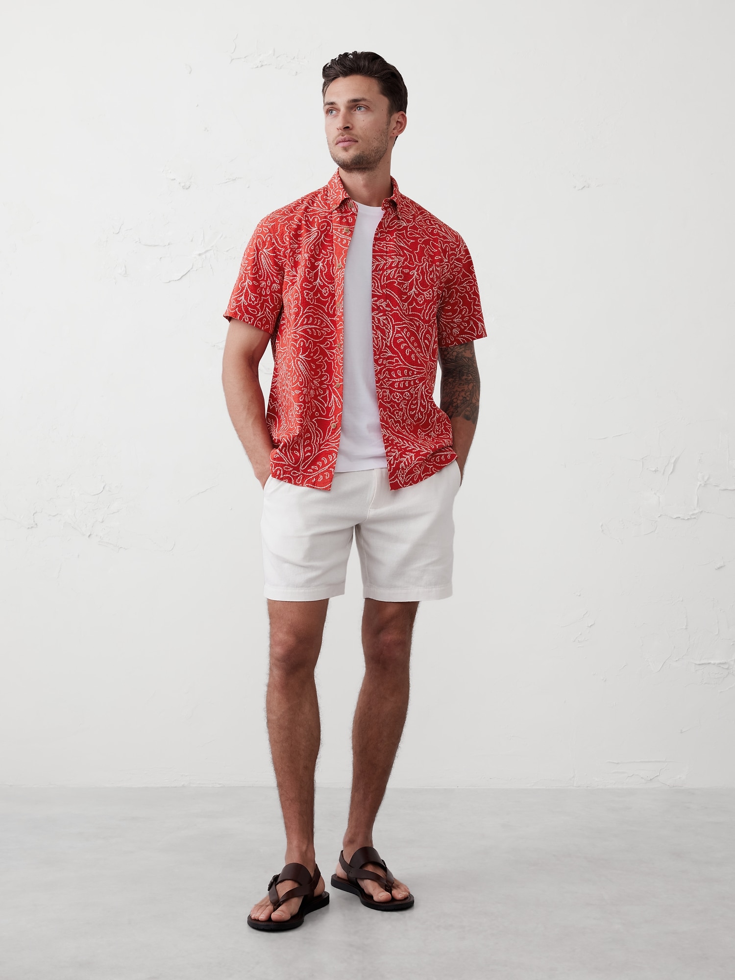 Standard-Fit Seersucker Shirt