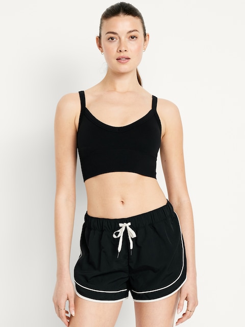 Light Support Fluid Seamless Longline Sports Bra