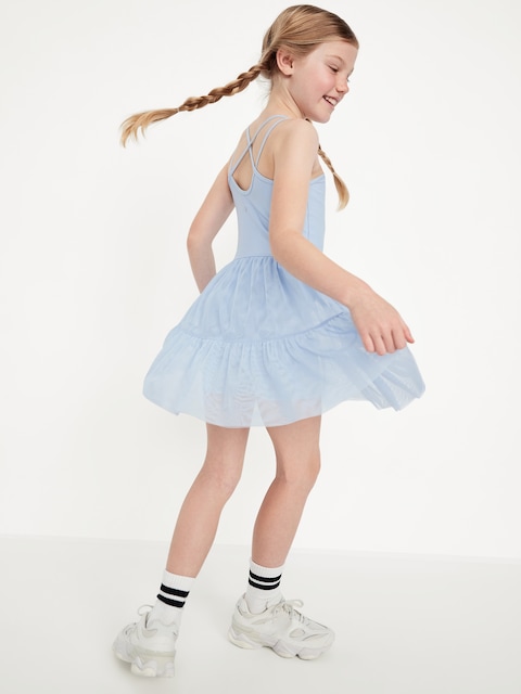 PowerSoft Sleeveless Tutu Athletic Dress for Girls