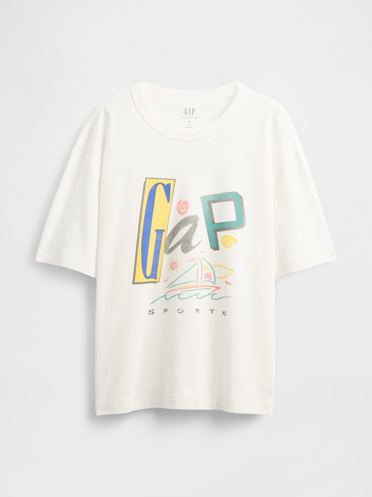 GAPロゴ クロップドTシャツ-4