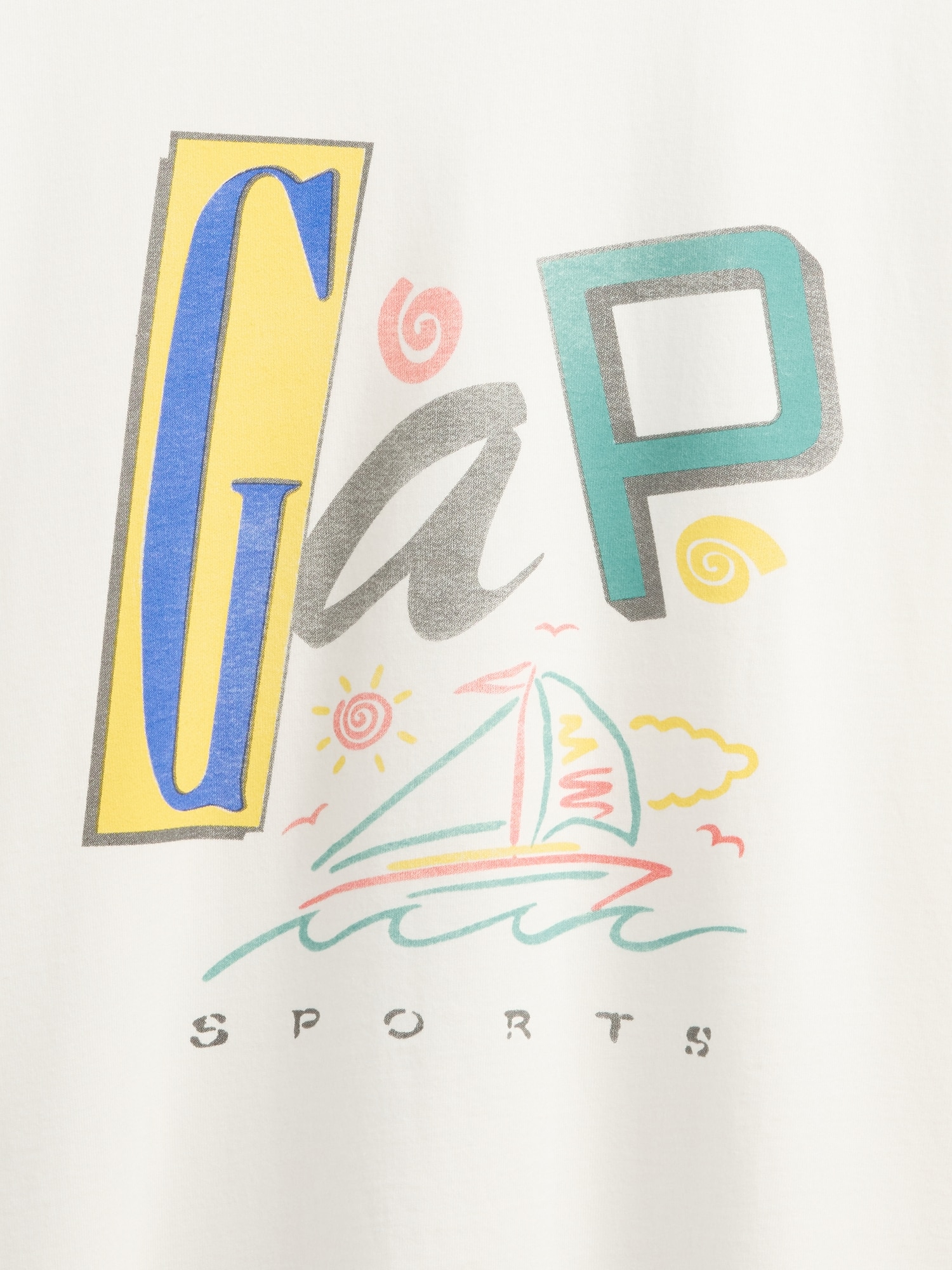 GAPロゴ クロップドTシャツ-3