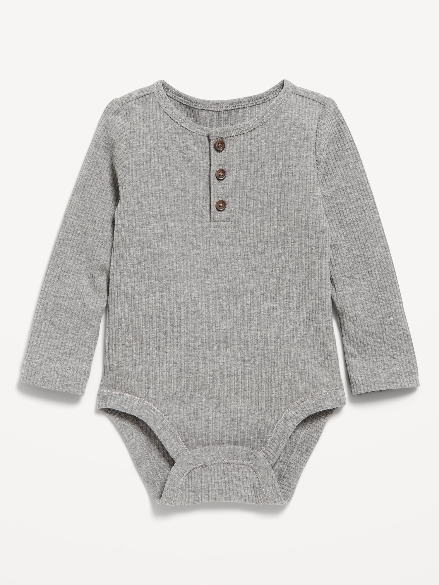 CACHE-COUCHE HENLEY À MANCHES LONGUES EN TRICOT CÔTELÉ POUR BÉBÉ