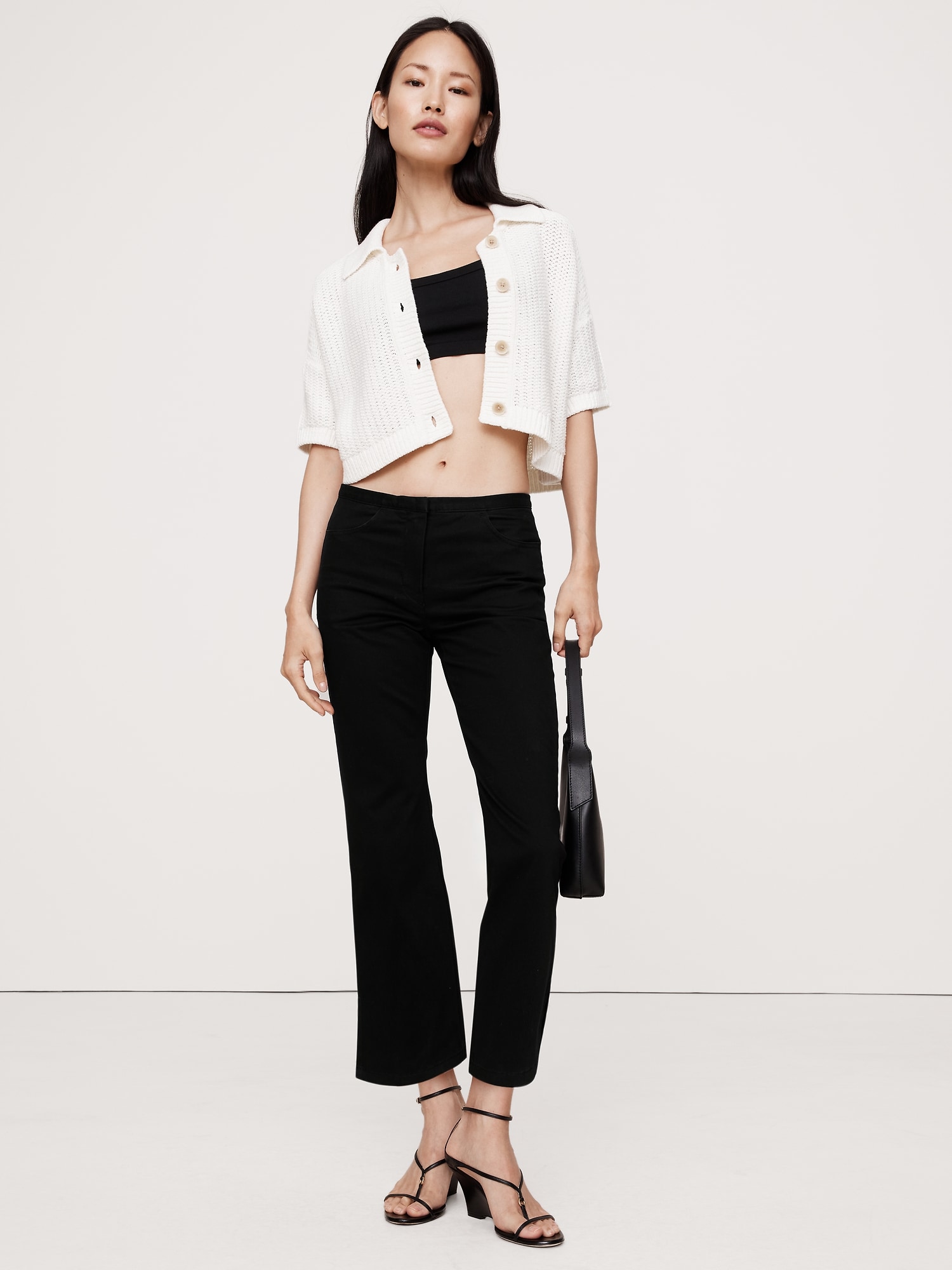 CAPRI EN COTON À TAILLE MI-BASSE