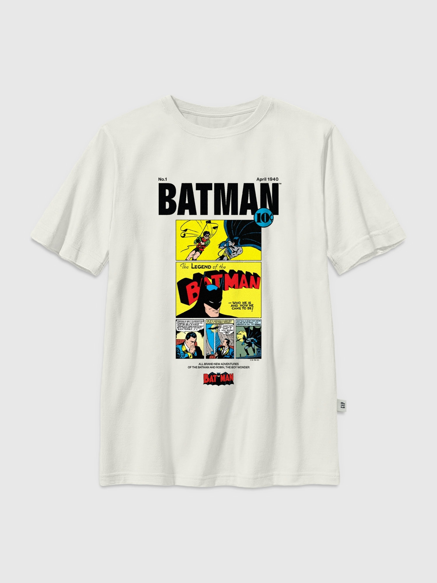 Kids Batman Vintage Comic Graphic T-Shirt