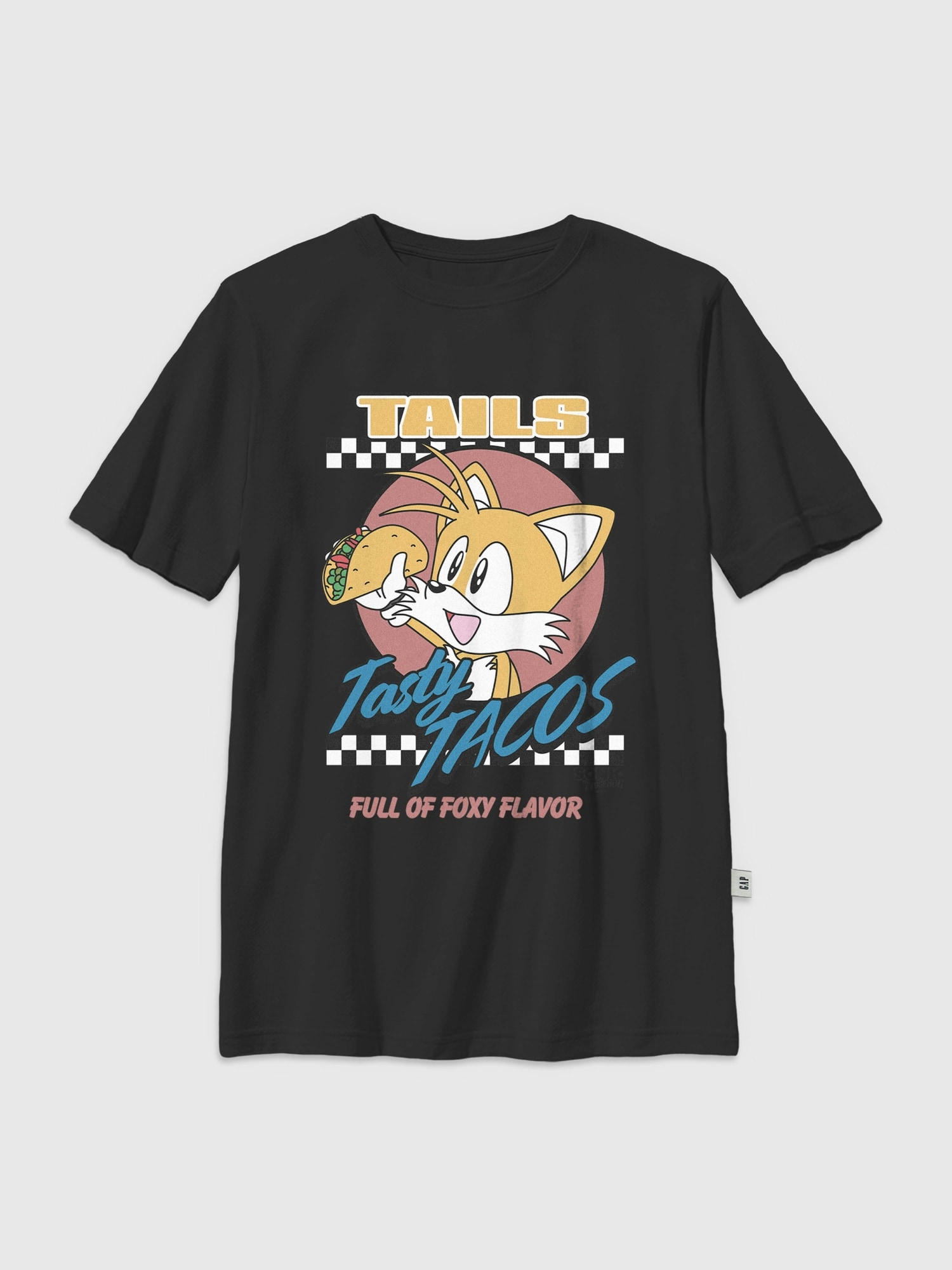 Kids Sonic The Hedgehog Tails Tacos Graphic T-Shirt