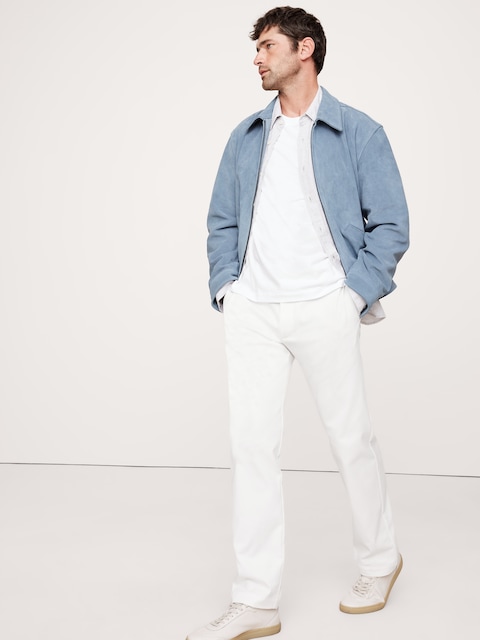 CHINO DROIT EN TISSU ITALIEN EXTENSIBLE