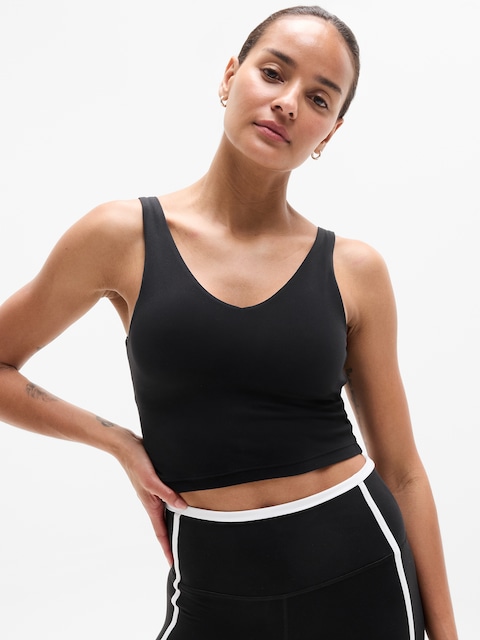 Transcend V-Neck Crop Sports Bra A-C