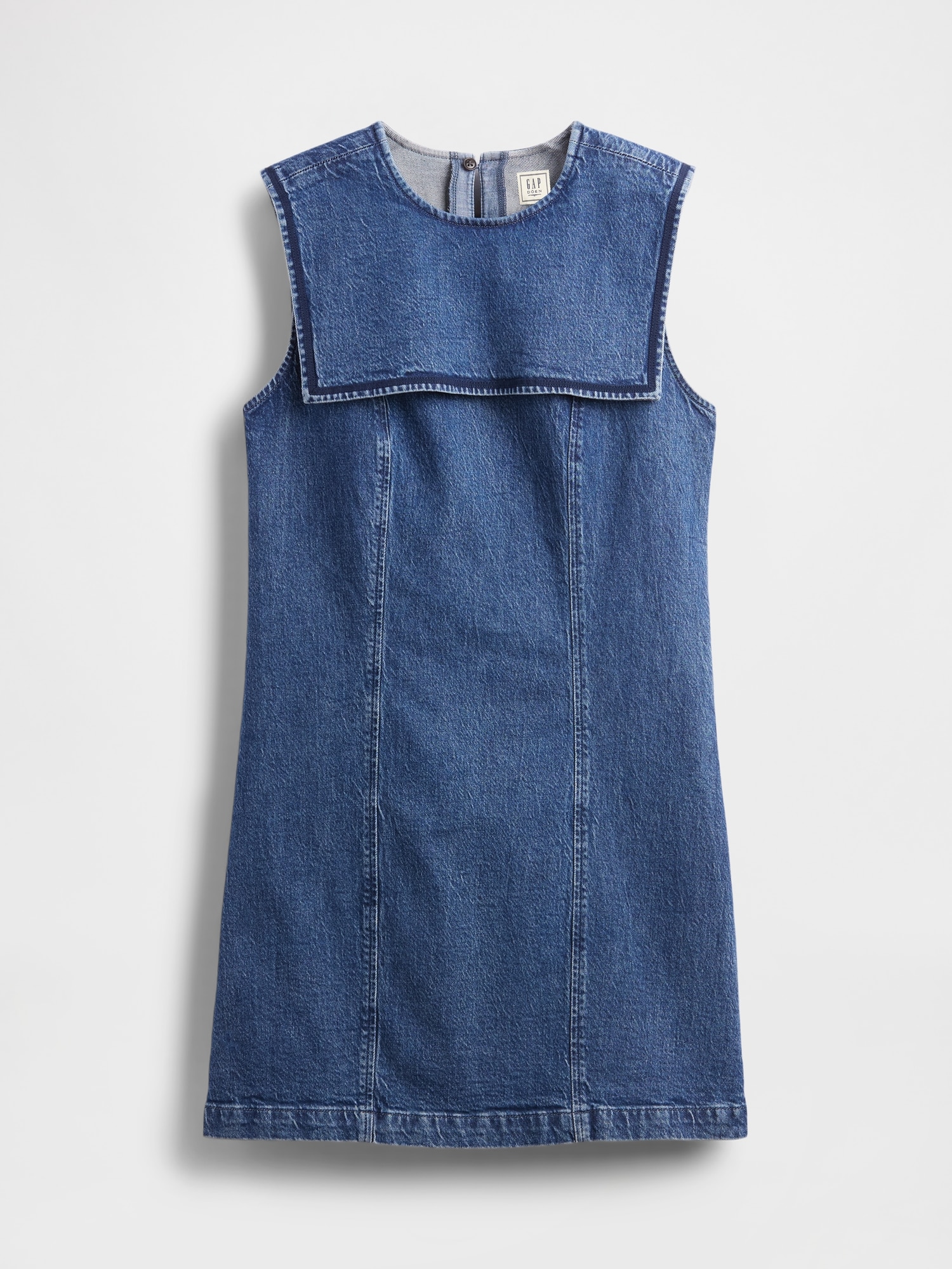 Gap × DÔEN デニム セーラー ミニワンピース-7