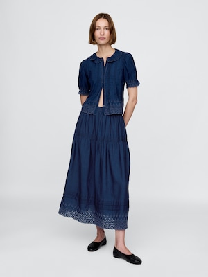 Gap × DÔEN アイレット ミディスカート