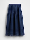 Gap × DÔEN アイレット ミディスカート-4