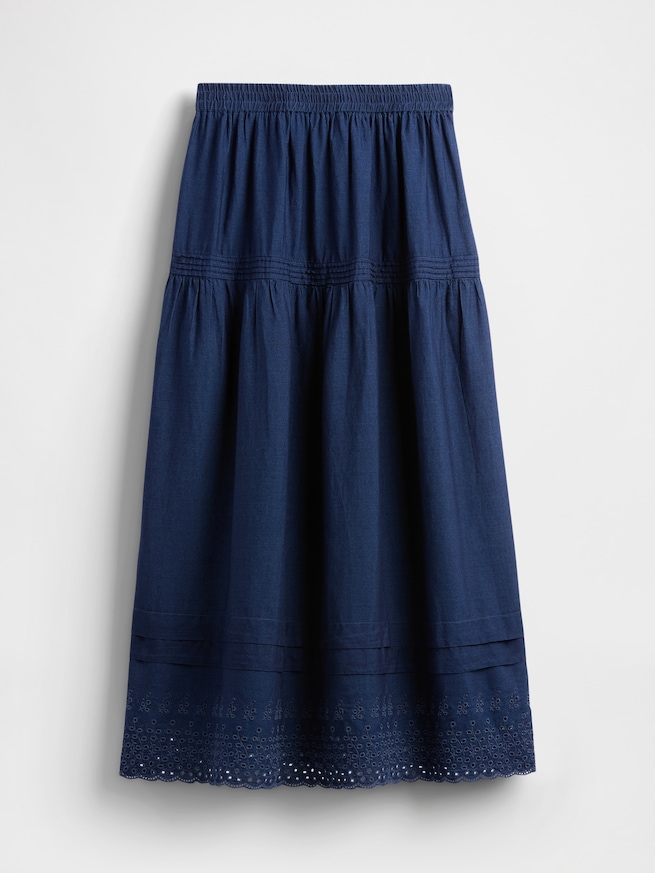 Gap × DÔEN アイレット ミディスカート-4