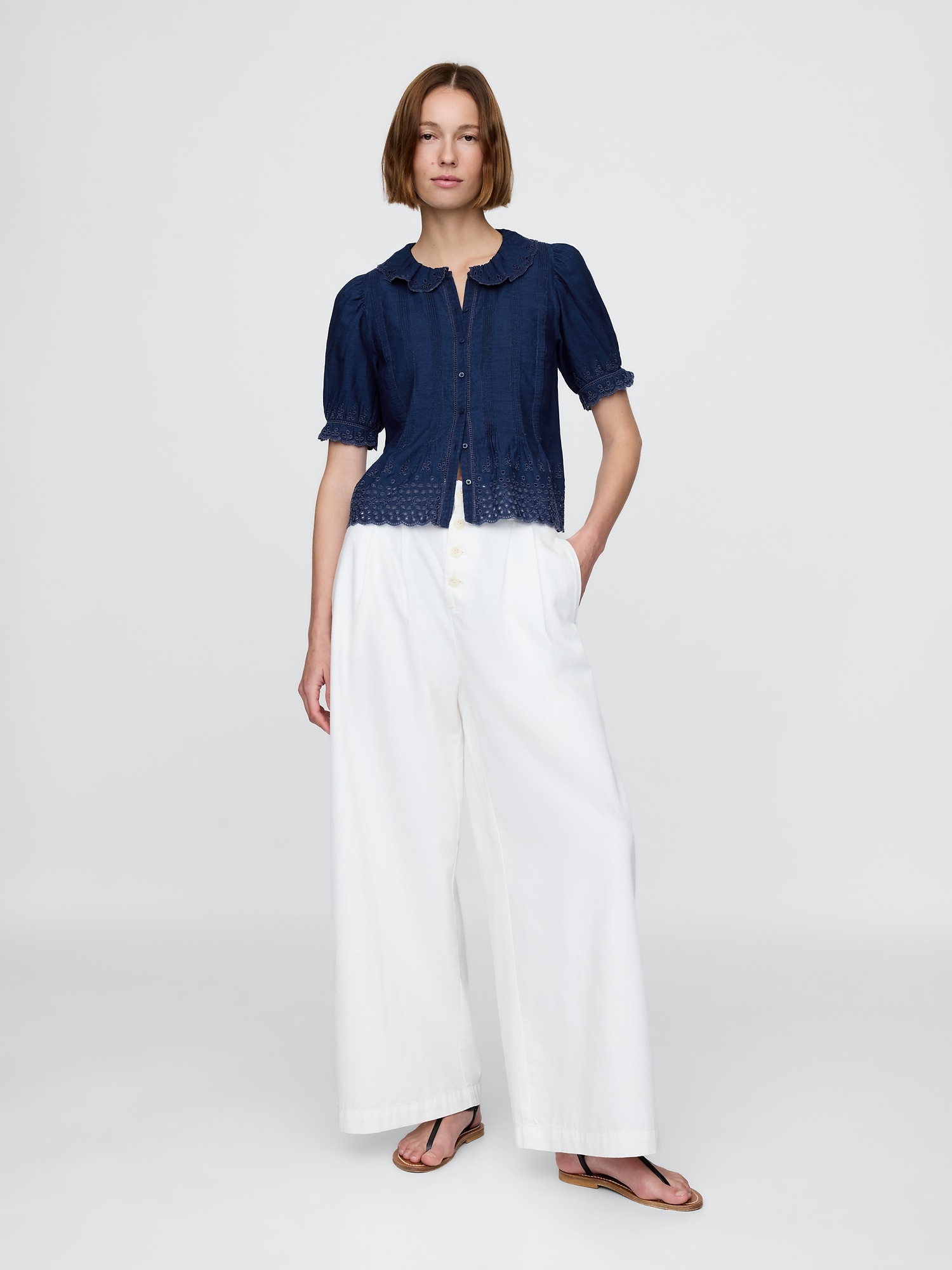 Gap × DÔEN アイレットシャツ-1