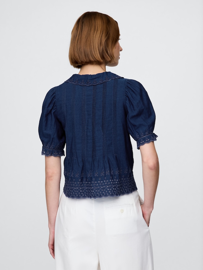 Gap × DÔEN アイレットシャツ-2