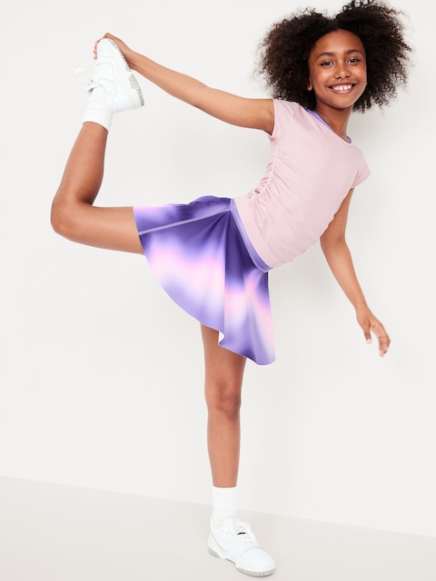 Fitted Ruched Seamless Performance Top for Girls