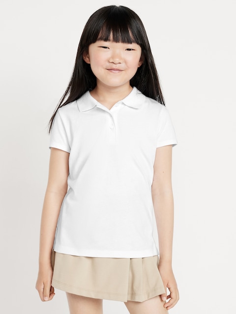POLO D'UNIFORME SCOLAIRE EN TRICOT DE JERSEY POUR FILLE