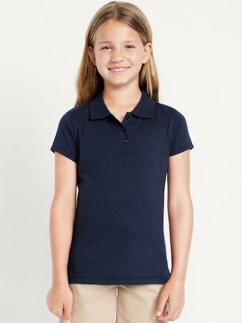 POLO D'UNIFORME SCOLAIRE EN TRICOT DE JERSEY POUR FILLE