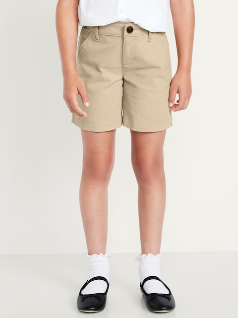 School Uniform Twill Bermuda Shorts for Girls