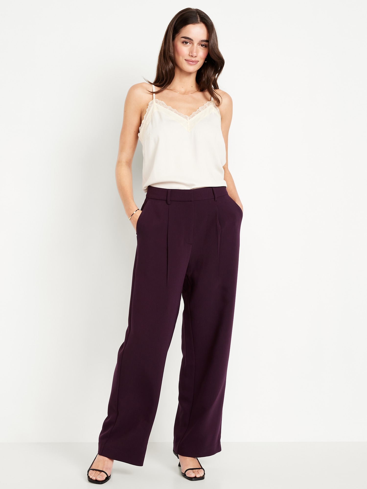 Women's Wide Leg Dress Pants | Old Navy
