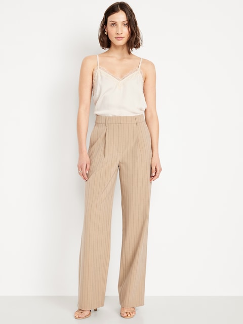Extra High-Waisted Taylor Wide-Leg Trouser Pants