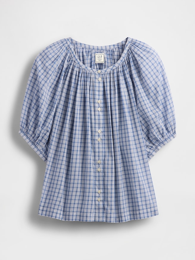 Gap × DÔEN ギンガムチェック トップス-5