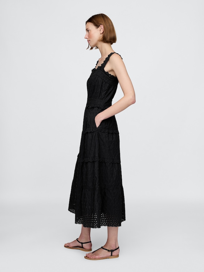 Gap × DÔEN アイレット ミディワンピース-1