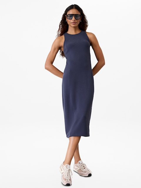 Seasoft Rib Midi Tank Dress