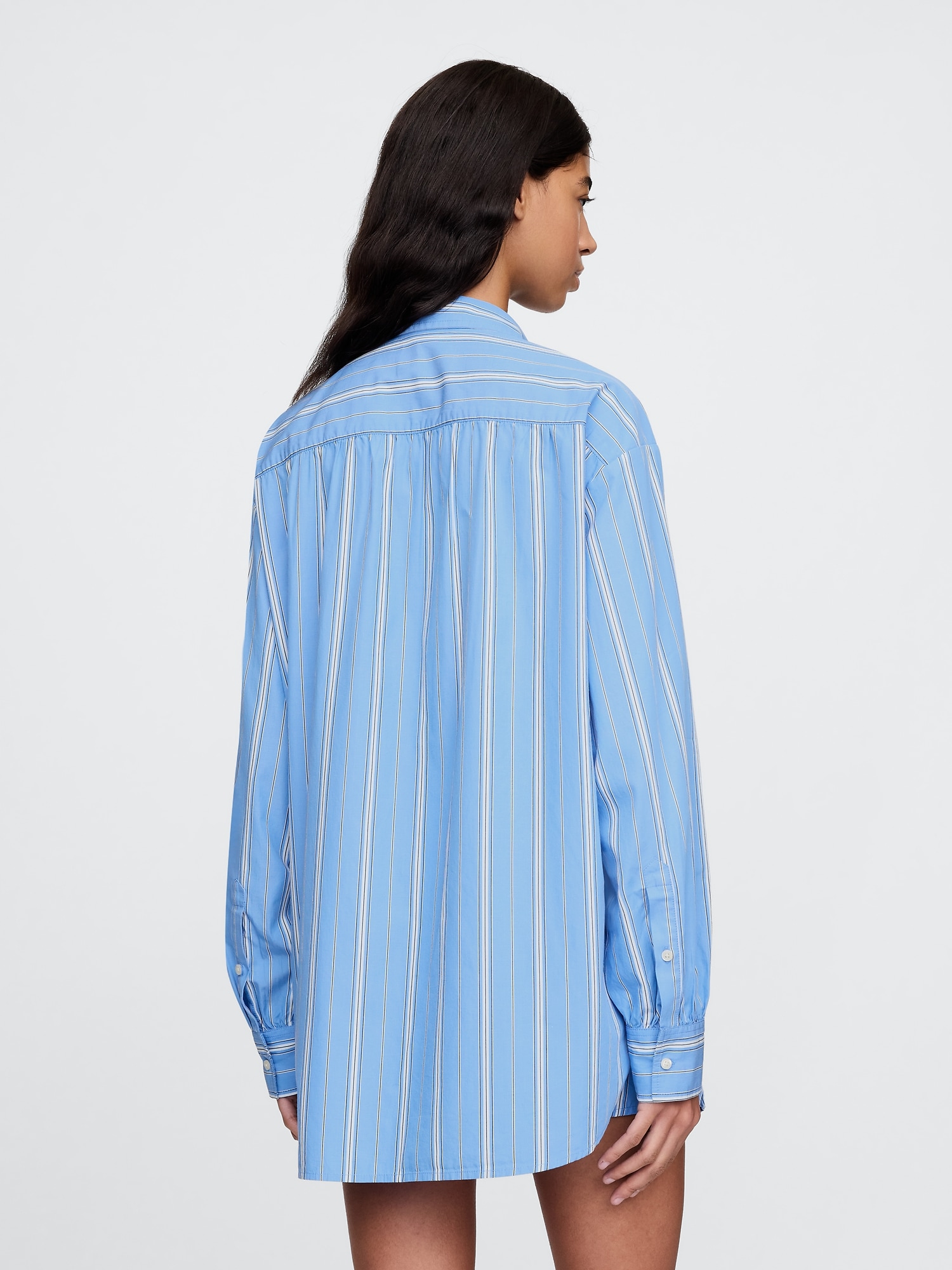 Gap × DÔEN オーガニックコットン ポプリン パジャマシャツ-3