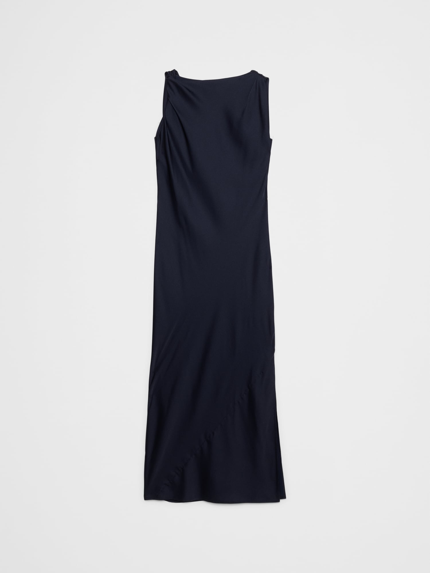 banana republic satin twisted maxi dress Stretch-Satin Cross-Back Maxi Dress
