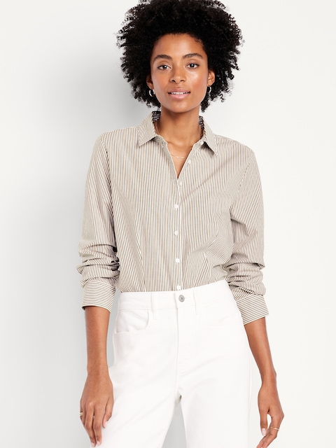 Slim Button-Down Striped Shirt