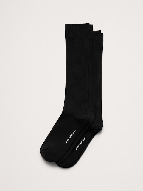 CHAUSSETTES HABILLÉES CÔTELÉES (PAQUET DE 2 PAIRES)