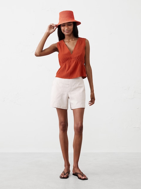 Pleated Crinkle Top