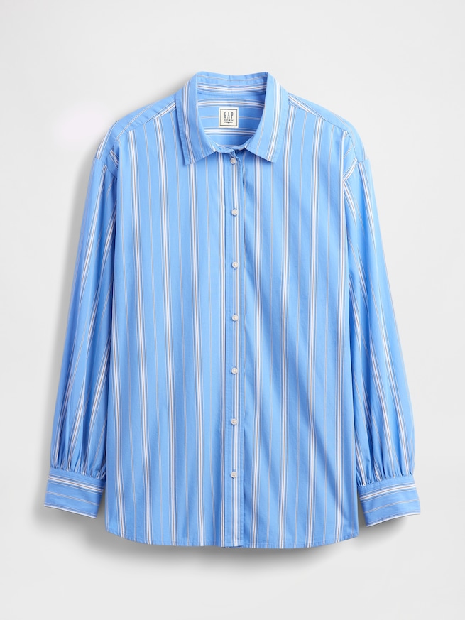 Gap × DÔEN オーガニックコットン ポプリン パジャマシャツ-5
