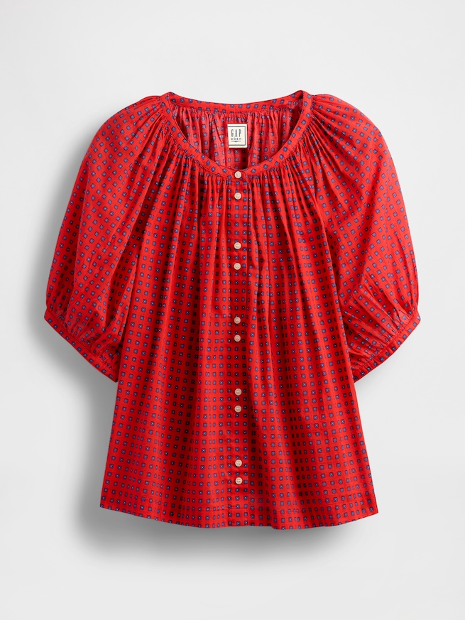 Gap × DÔEN ギンガムチェック トップス-5