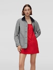 Gap × DÔEN ギンガムチェック デニムジャケット-7