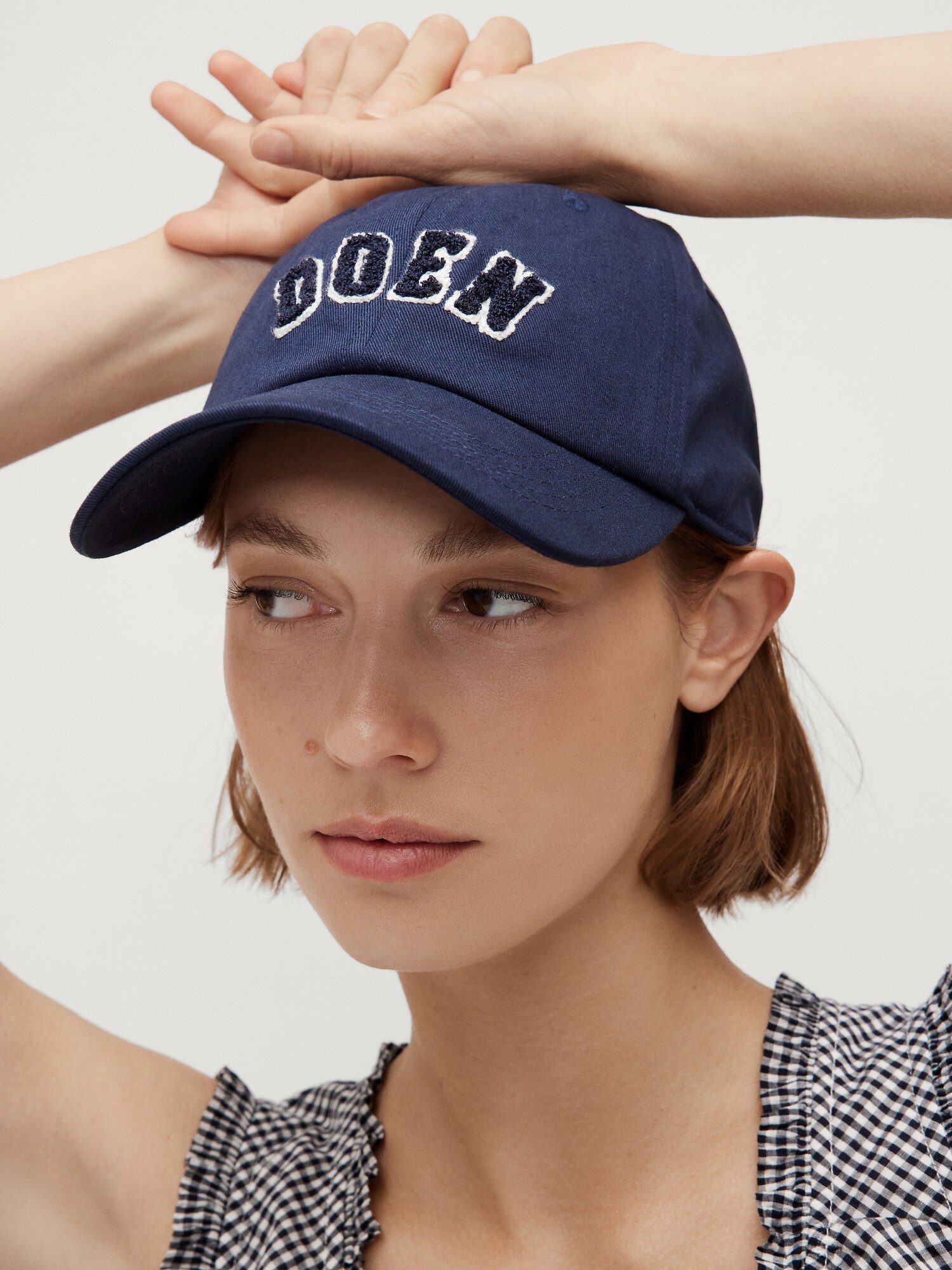 Gap × DÔEN オーガニックコットン GAPロゴ ベースボールキャップ-3