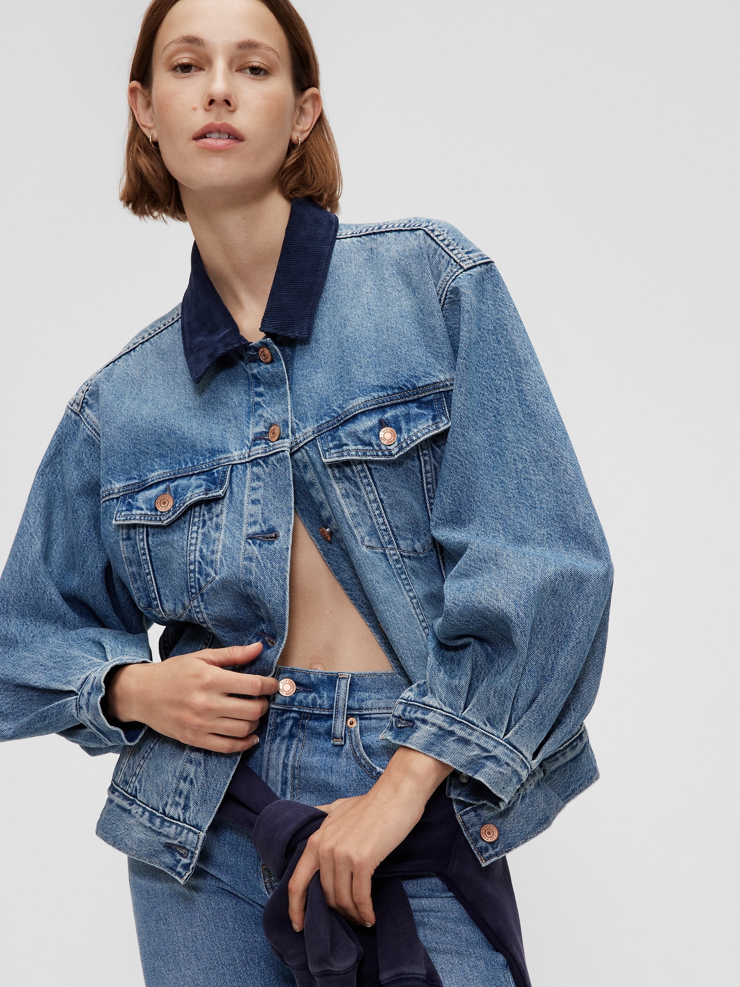 Gap × DÔEN オーバーサイズ アイコンデニムジャケット-6