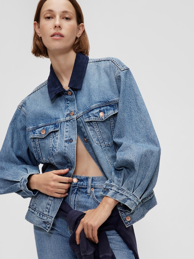 Gap × DÔEN オーバーサイズ アイコンデニムジャケット-6