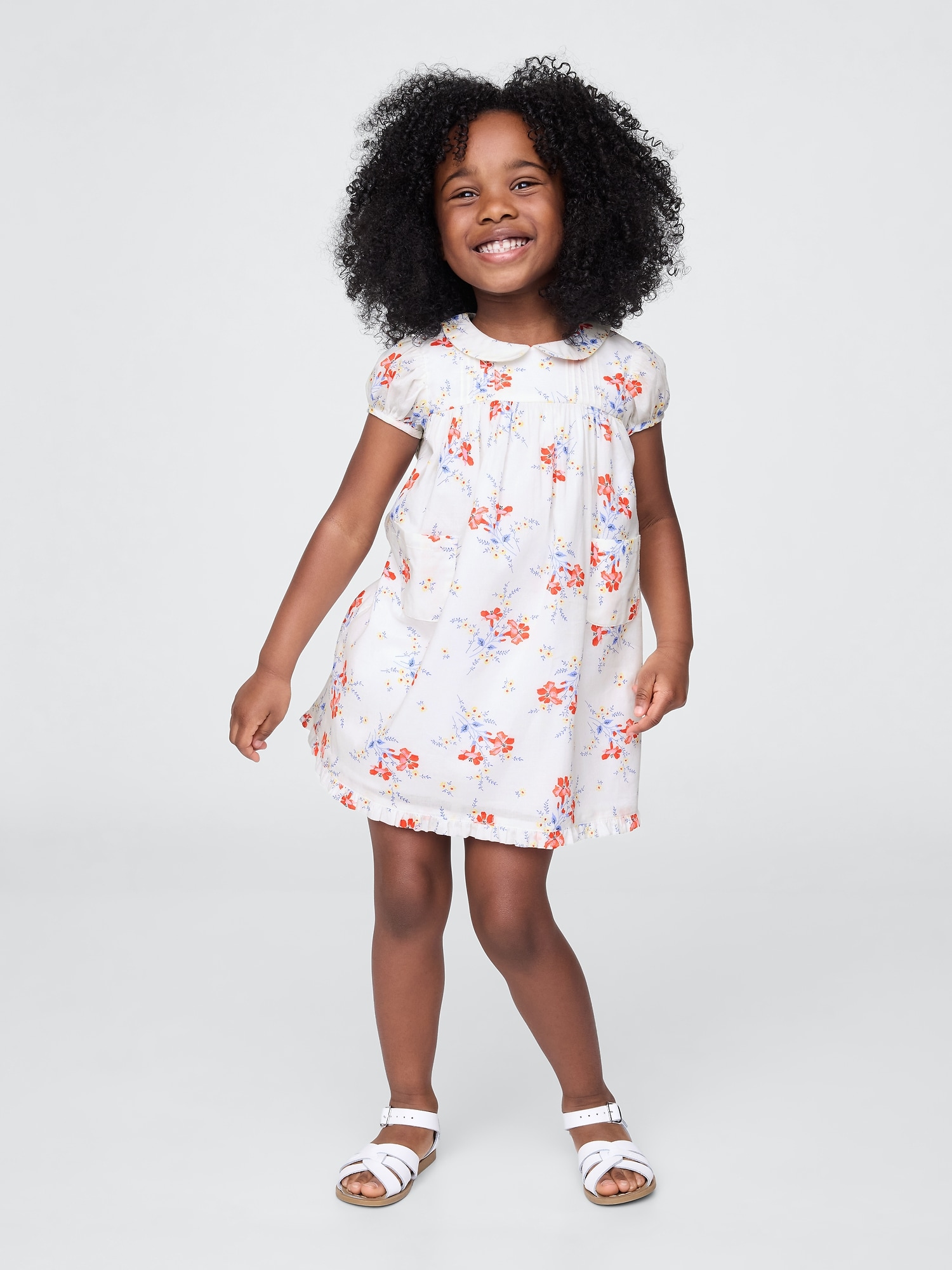 Gap Gap × DÔEN ピンタック フローラル ワンピース (幼児・ベビー) Gap Gap × DÔEN ピンタック フローラル ワンピース (幼児・ベビー)