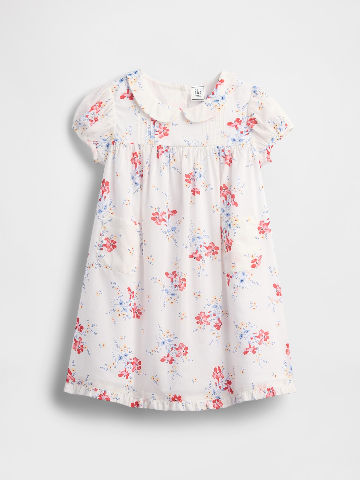 Gap × DÔEN ピンタック フローラル ワンピース (幼児・ベビー)-1
