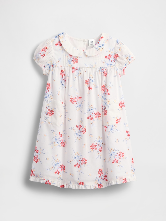 Gap × DÔEN ピンタック フローラル ワンピース (幼児・ベビー)-1