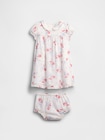 Gap × DÔEN ピンタック フローラル ワンピース (幼児・ベビー)-3