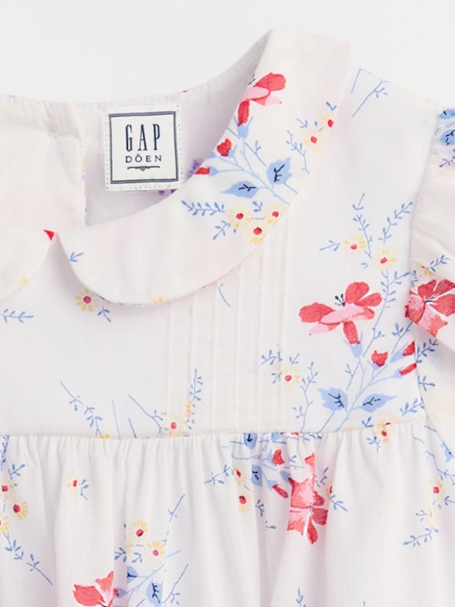 Gap × DÔEN ピンタック フローラル ワンピース (幼児・ベビー)-4