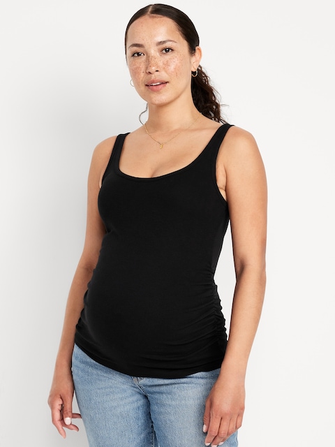 Maternity Scoop-Neck Ribbed Tank Top