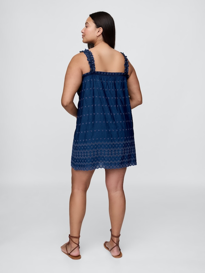 Gap x DÔEN アイレット シフト ミニワンピース-6