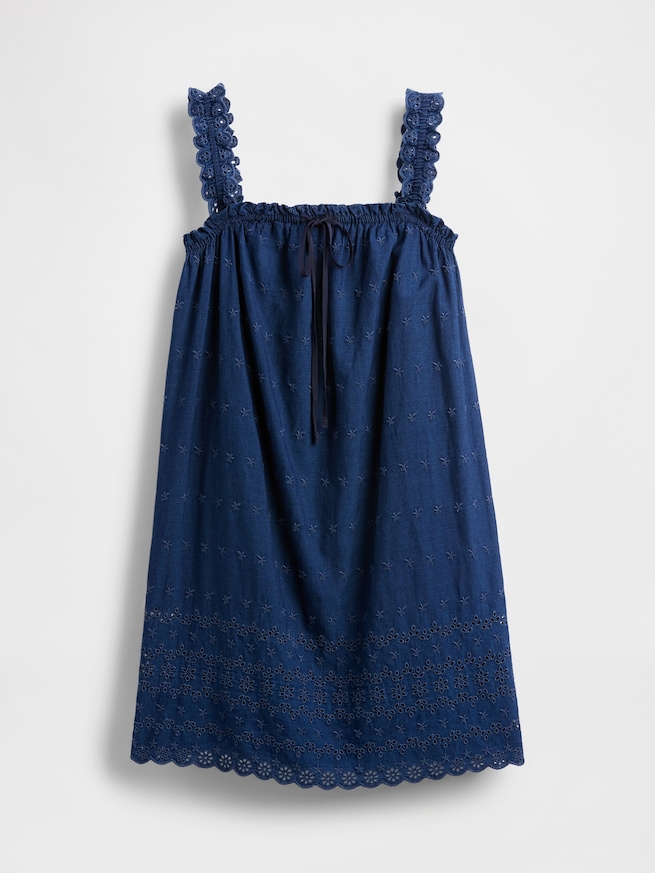 Gap x DÔEN アイレット シフト ミニワンピース-2