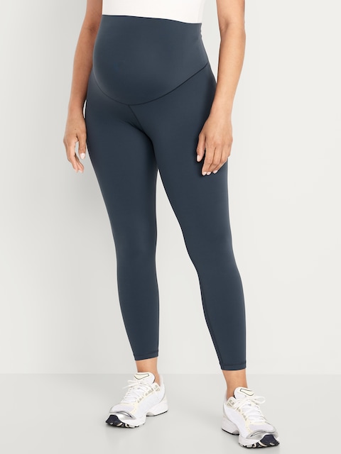 LEGGING STUDIOSMOOTH LONGUEUR 7/8 À PANNEAU COUVRANT DE MATERNITÉ