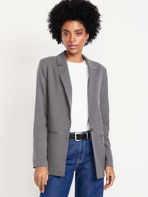 Classic Double-Weave Blazer